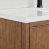 Custom image for Toasted Walnut with Matte Black Trim / Giotto Quartz / No Mirror