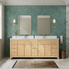 Custom image for Scandinavian Oak with Brushed Nickel Trim / Giotto Quartz / No Mirror