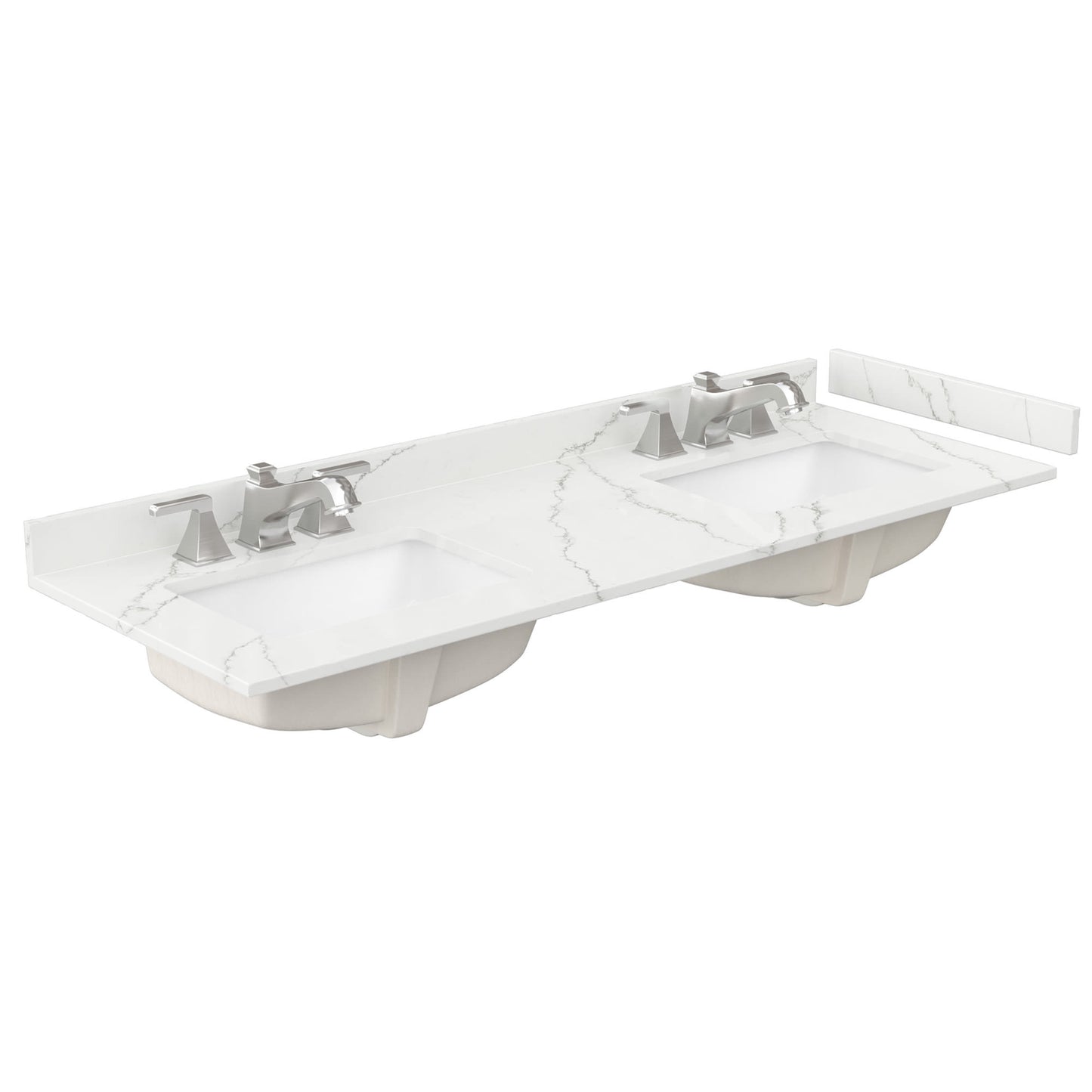 Countertop with Undermount Sink 60 inch 3-hole
