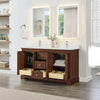 Custom image for Dark Walnut with Polished Chrome Trim / White Quartz / No Mirror
