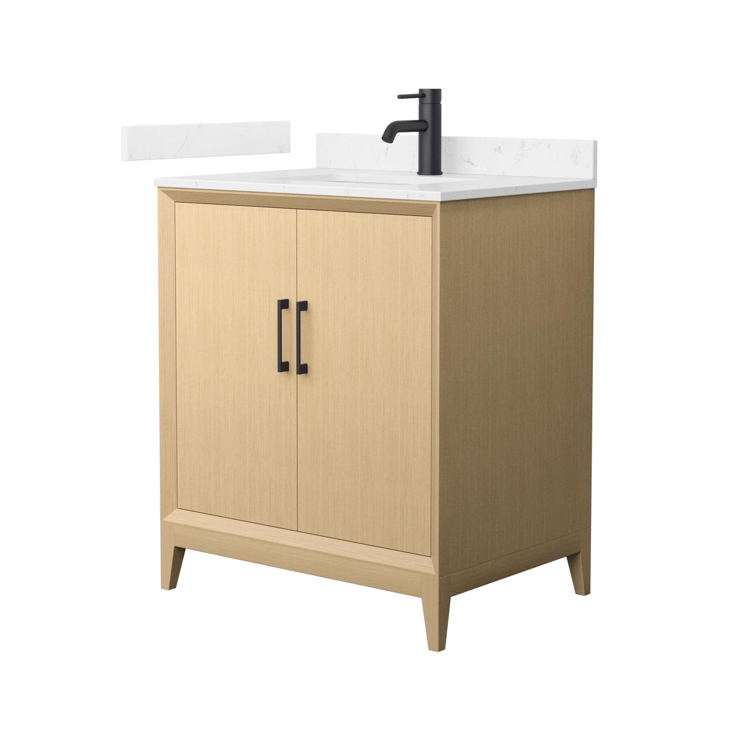 Janna Bathroom Vanity with Countertop 30 inch Single Sink Single hole Faucet Setup