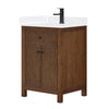 Custom image for Dark Walnut with Matte Black Trim / White Cultured Marble / No Mirror