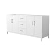 Custom image for White with Brushed Nickel Trim / No Mirror