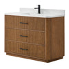 Custom image for Toasted Walnut with Matte Black Trim / Giotto Quartz / No Mirror