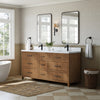 Custom image for Toasted Walnut with Matte Black Trim / Giotto Quartz / No Mirror