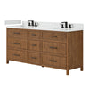 Custom image for Toasted Walnut with Matte Black Trim / Giotto Quartz / No Mirror