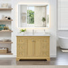Custom image for Honey Oak with Polished Chrome Trim / Carrara Cultured Marble / No Mirror