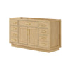 Custom image for Rift Oak with Brushed Gold Trim / No Mirror