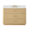 Custom image for Scandinavian Oak with Satin Bronze Trim / White Quartz / No Mirror