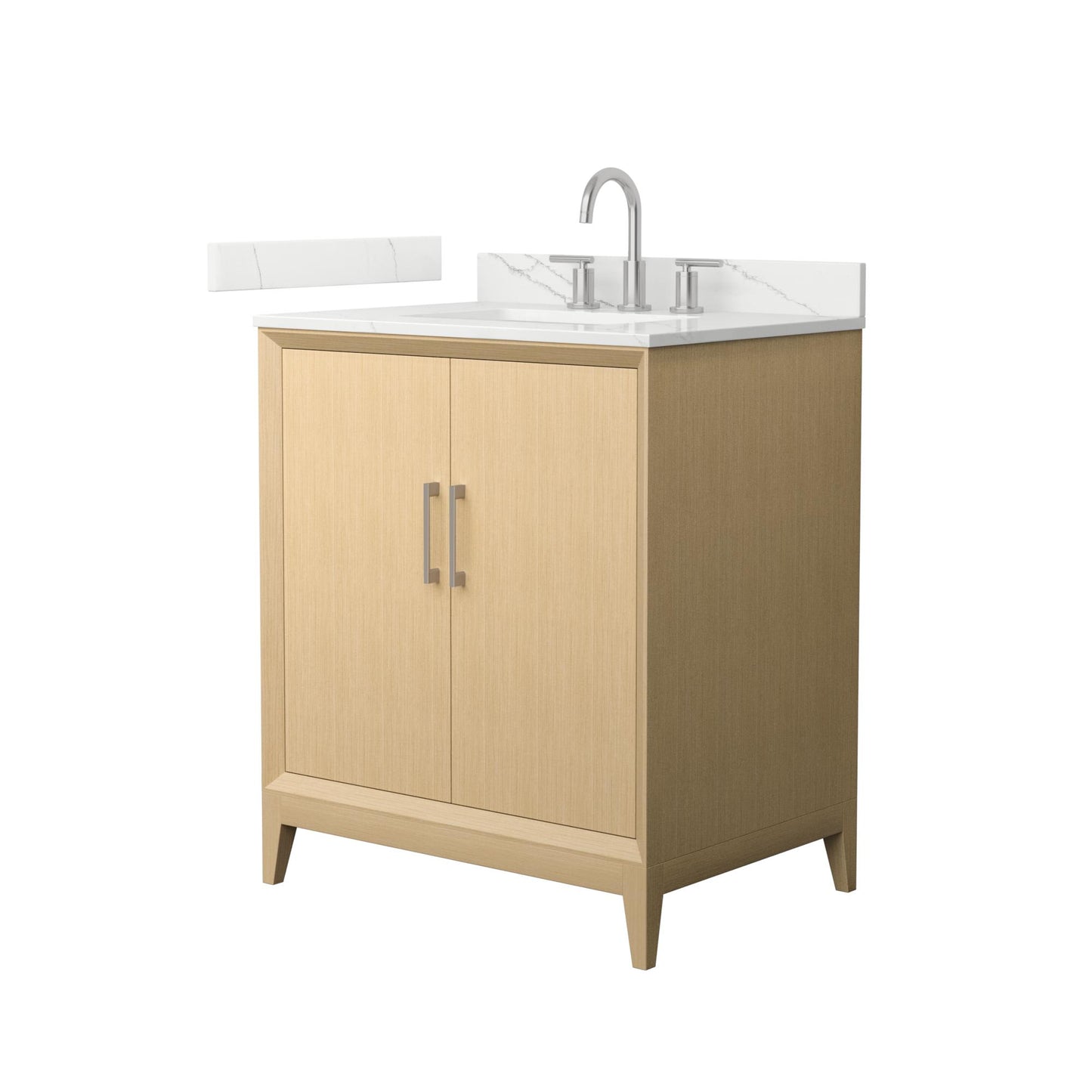 Janna Bathroom Vanity with Countertop 30 inch Single Sink 3-hole Faucet Setup