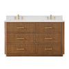 Custom image for Toasted Walnut with Satin Bronze Trim / Giotto Quartz / No Mirror