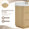 Custom image for Scandinavian Oak with Brushed Nickel Trim / No Mirror