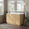 Custom image for Rift Oak with Brushed Gold Trim / Giotto Quartz / No Mirror