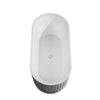 Custom image for White with Shiny White Trim and Brushed Nickel Faucet / 67
