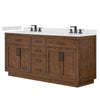 Custom image for Dark Oak with Matte Black Trim / Carrara Cultured Marble / No Mirror