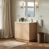 Custom image for Light Straw with Brushed Nickel Trim / No Mirror