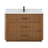 Custom image for Toasted Walnut with Matte Black Trim / Giotto Quartz / No Mirror