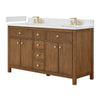 Custom image for Toasted Walnut with Satin Bronze Trim / Giotto Quartz / No Mirror