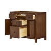 Custom image for Dark Walnut with Matte Black Trim / No Mirror