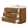 Custom image for Toasted Walnut with Satin Bronze Trim / Giotto Quartz / No Mirror