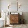 Custom image for Toasted Walnut with Satin Bronze Trim / Giotto Quartz / No Mirror