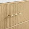 Custom image for Scandinavian Oak with Satin Bronze Trim / No Mirror