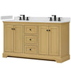 Custom image for Honey Oak with Matte Black Trim / Giotto Quartz / No Mirror