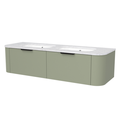 Adelaide Wall Mount Double Vanity 60 Inch