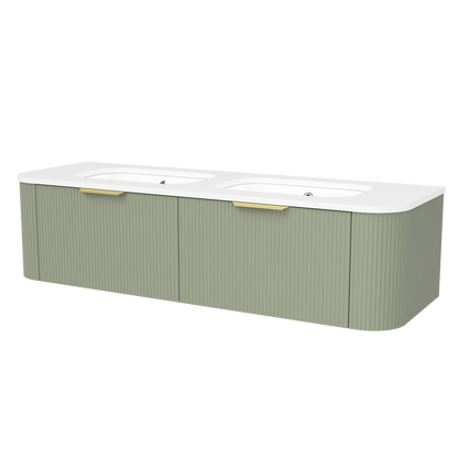 Adelaide Wall Mount Double Vanity 60 Inch