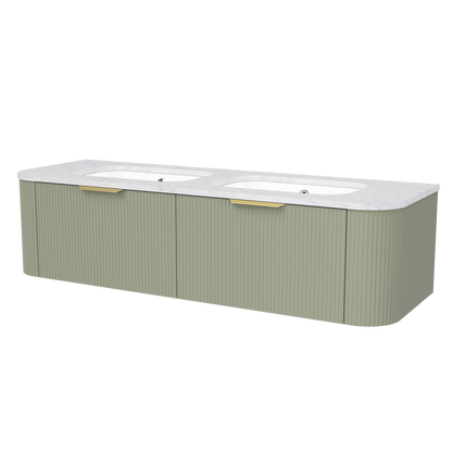 Adelaide Wall Mount Double Vanity 60 Inch
