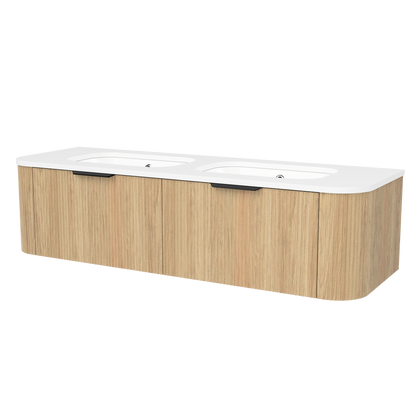 Adelaide Wall Mount Double Vanity 60 Inch