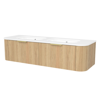 Adelaide Wall Mount Double Vanity 60 Inch