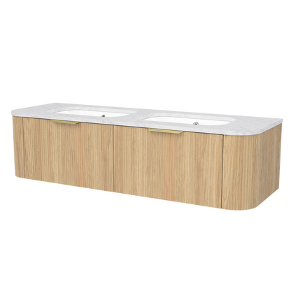 Adelaide Wall Mount Double Vanity 60 Inch