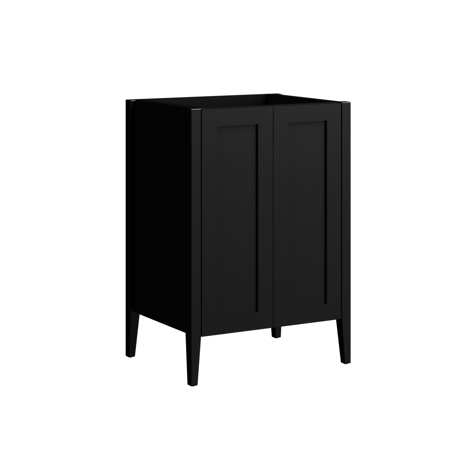 Armidale Floor Standing Vanity 24 Inch Black Satin