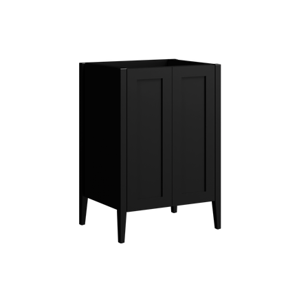 Armidale Floor Standing Vanity 24 Inch Black Satin