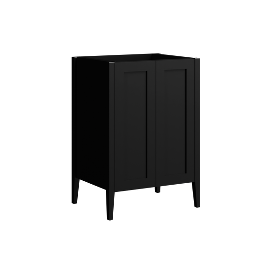Armidale Floor Standing Vanity 24 Inch Black Satin