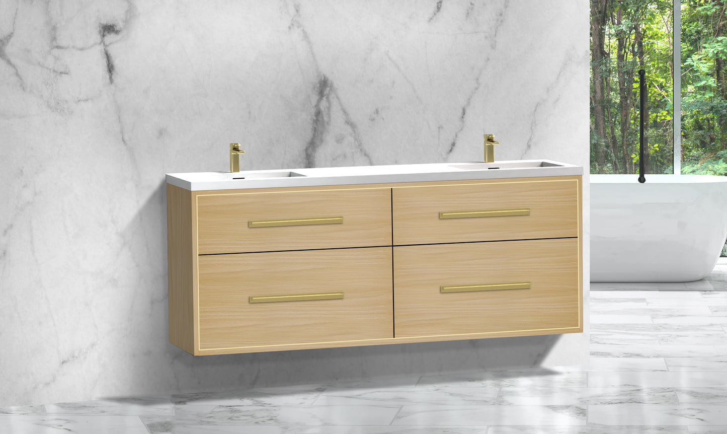 Apogee 72D" Wall hung Vanity Cabinet
