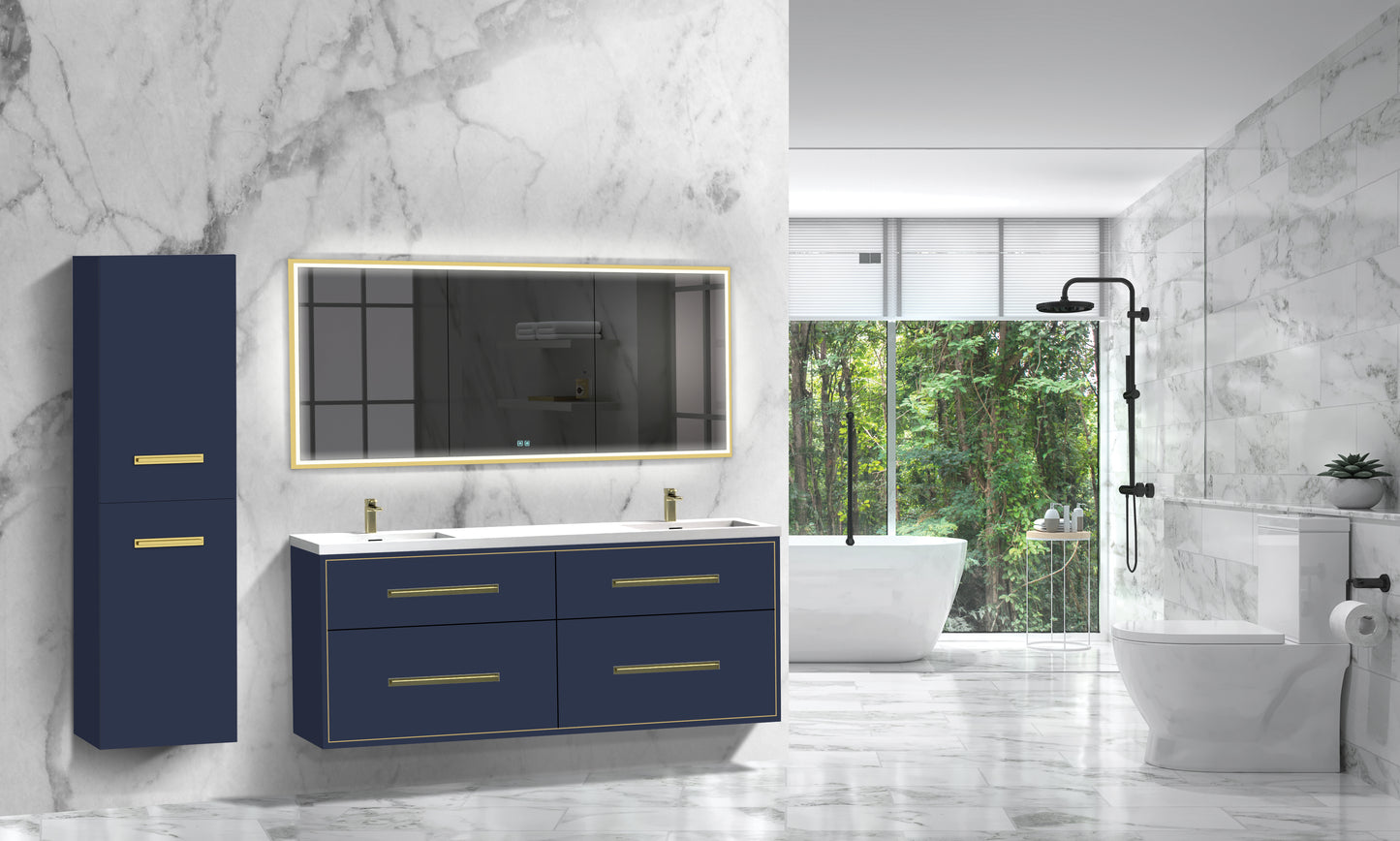 Apogee 72D" Wall hung Vanity Cabinet