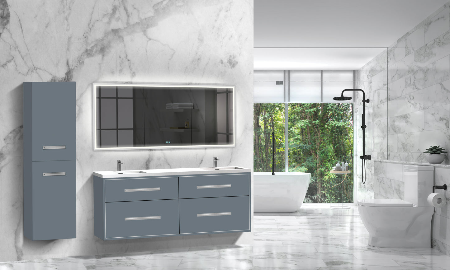 Apogee 72D" Wall hung Vanity Cabinet