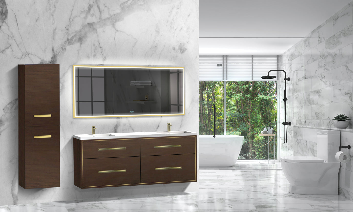 Apogee 72D" Wall hung Vanity Cabinet