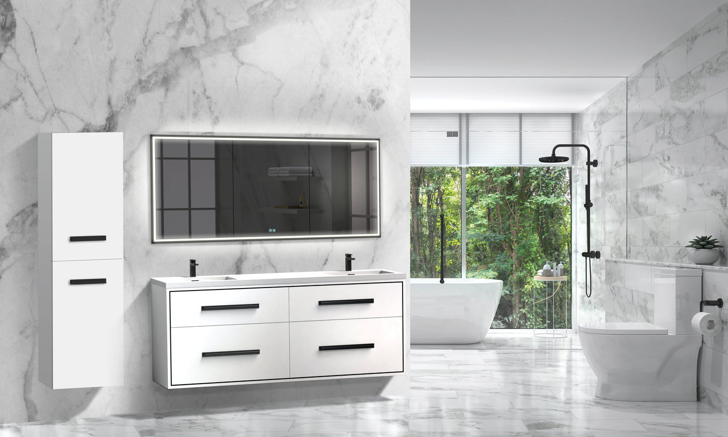 Apogee 72D" Wall hung Vanity Cabinet