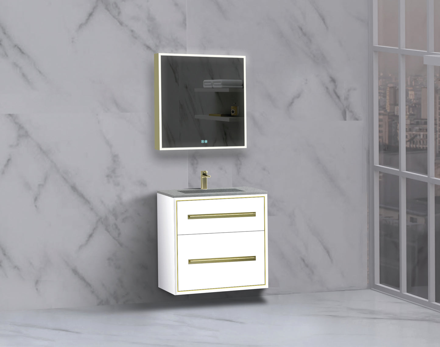 Apogee 24" Wall hung Vanity Cabinet