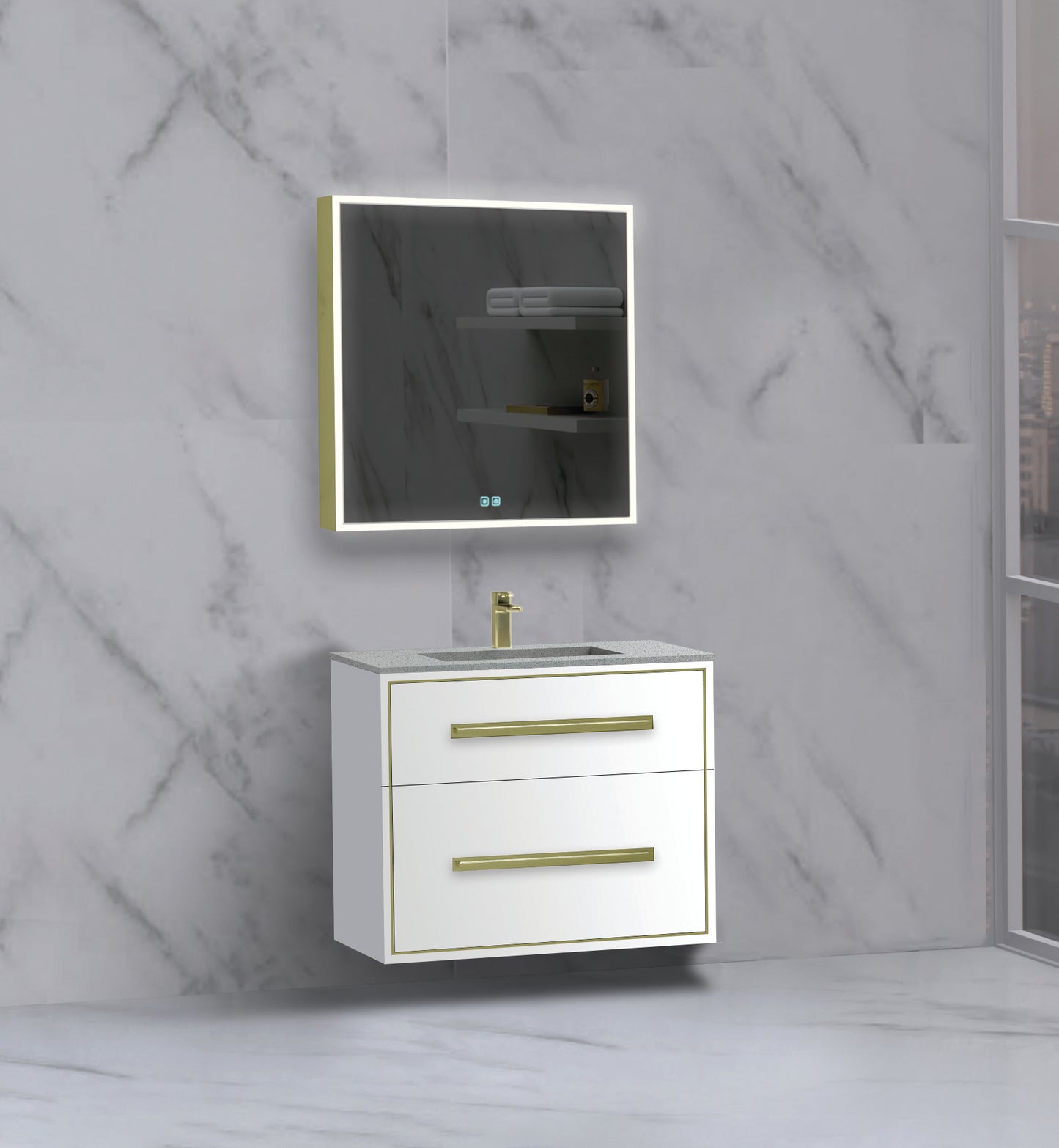 Apogee 30" Wall hung Vanity Cabinet