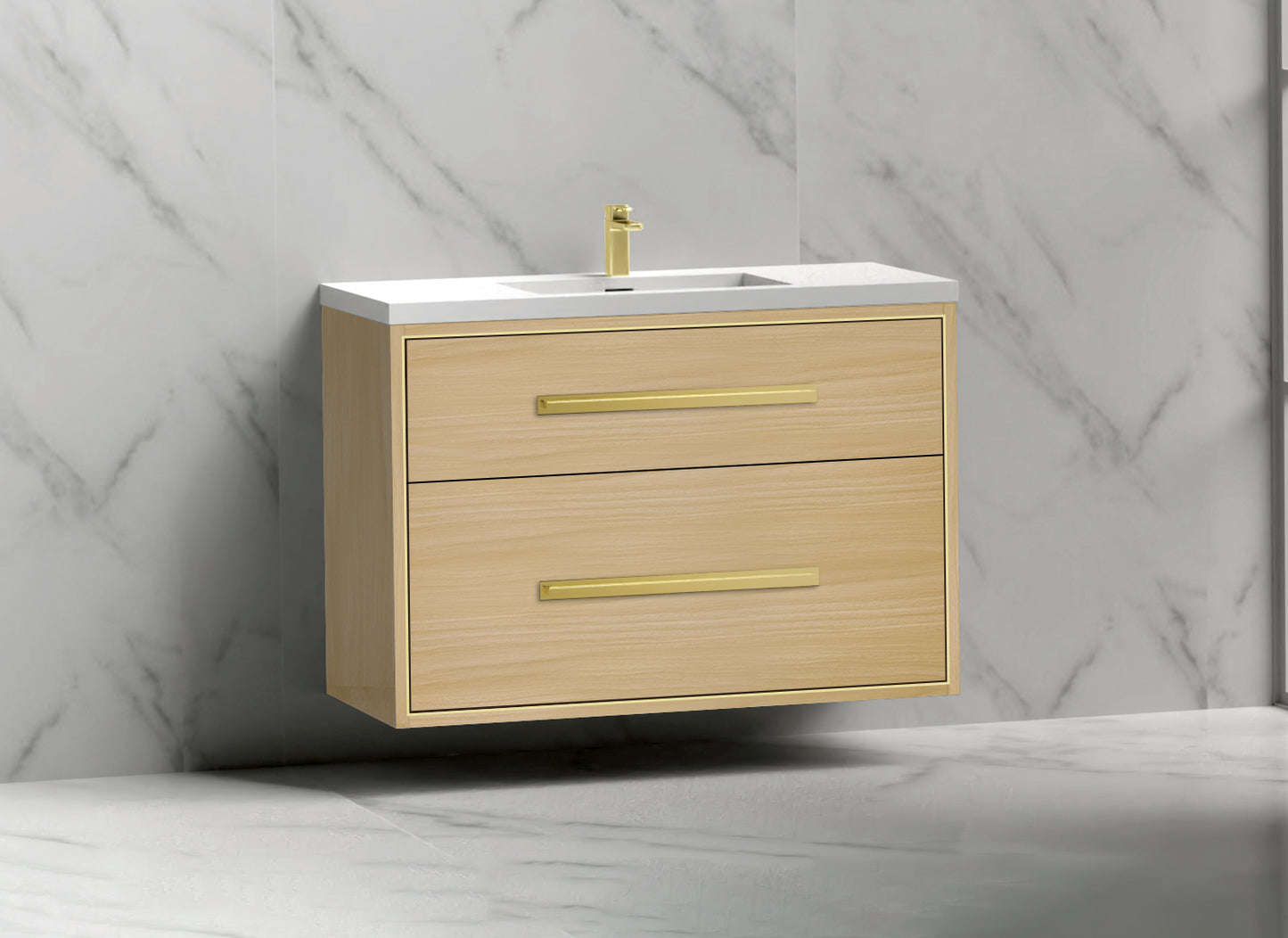Apogee 42" Wall hung Vanity Cabinet