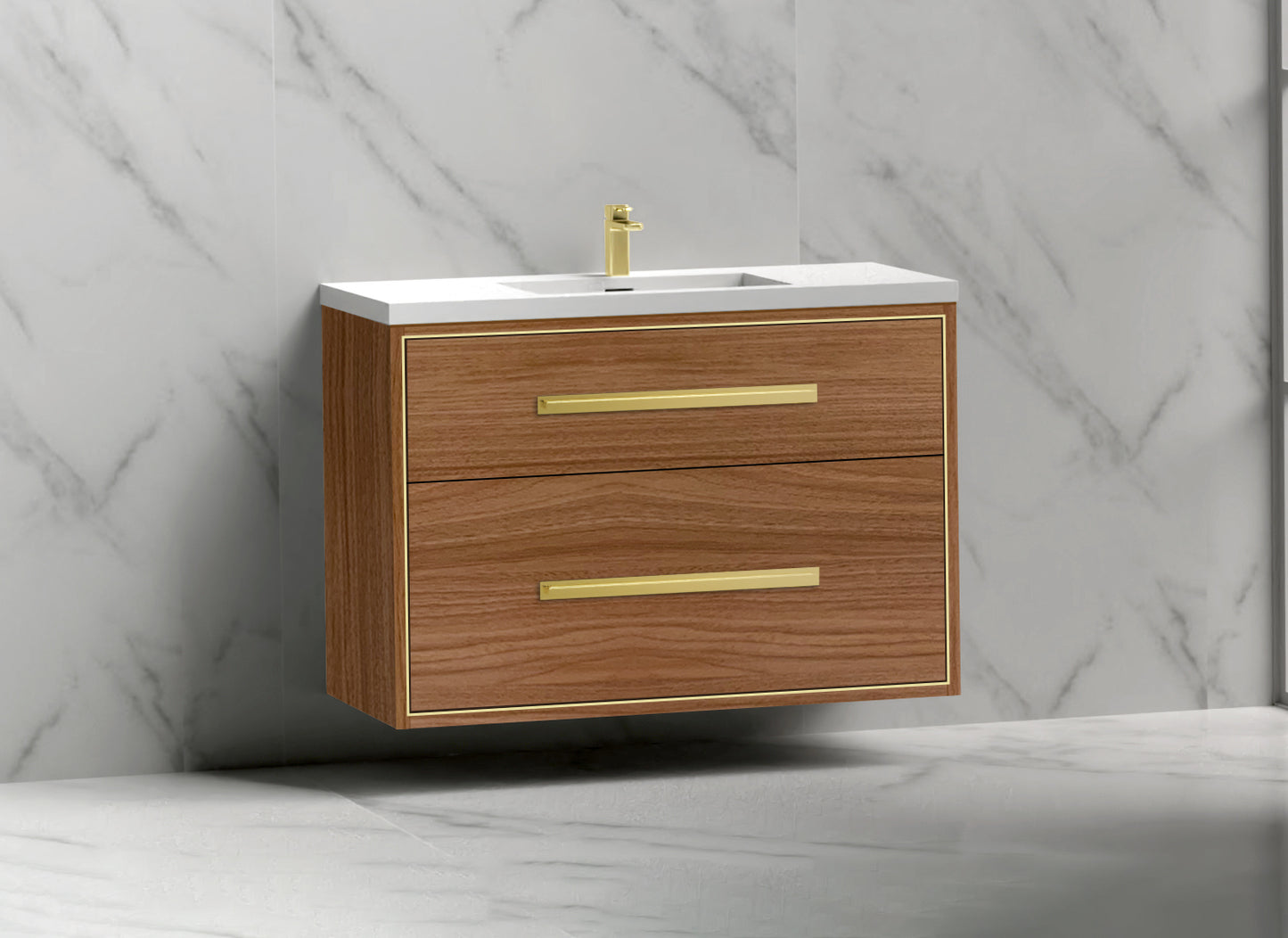 Apogee 42" Wall hung Vanity Cabinet