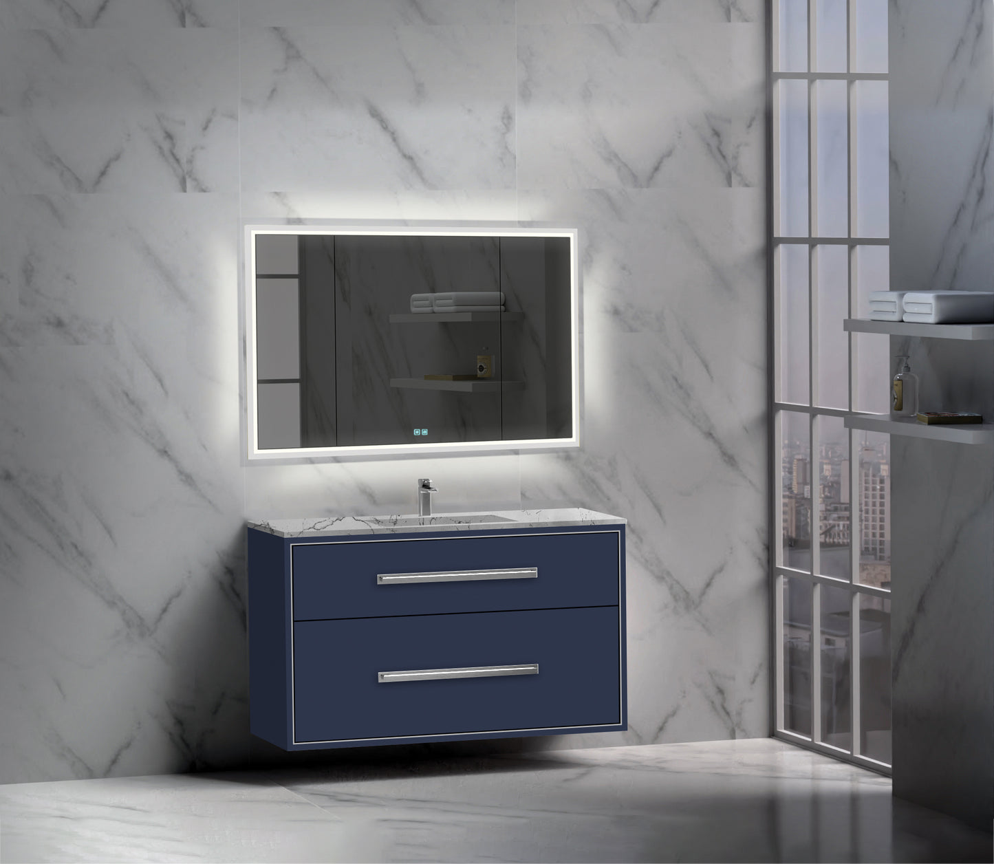 Apogee 48C" Wall hung Vanity Cabinet