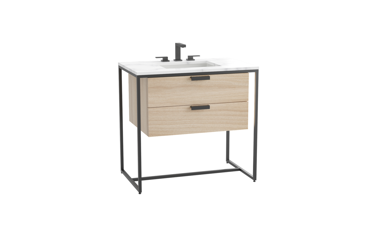 Trapezio 36" Free Standing Cabinet