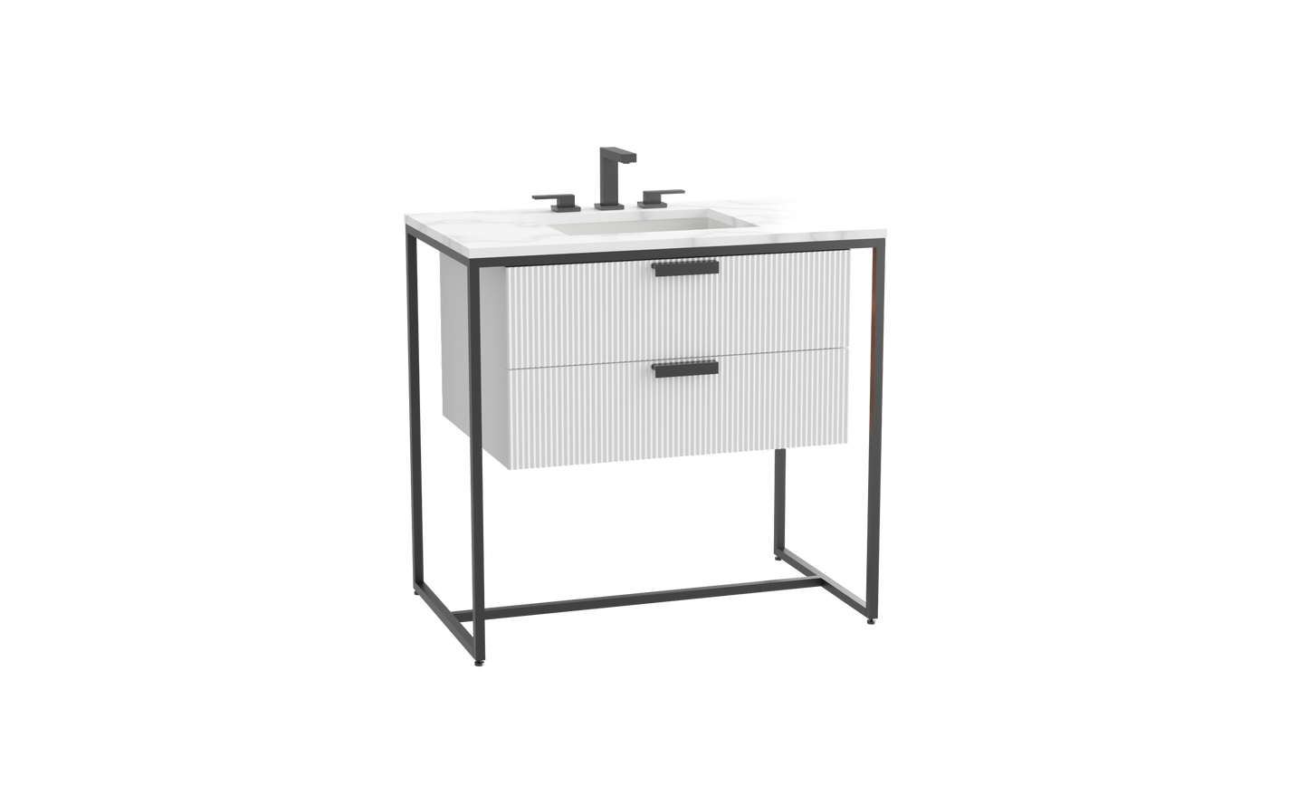Trapezio 36" Free Standing Cabinet