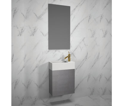 Madeli Petite 19", Wall Hung Vanity Cabinet