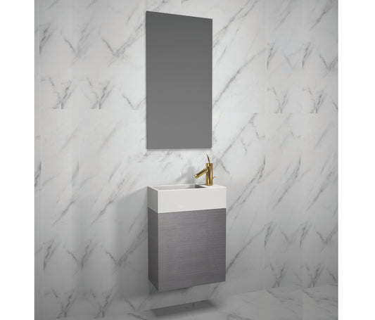 Madeli Petite 19", Wall Hung Vanity Cabinet